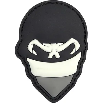 Nášivka 101 Inc. Company Nášivka na suchý zip Polish skull balaclava (plast 3D) - grey (101 INC)