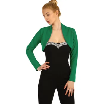 Glara Dámské společenské bolerko s dlouhým rukávem 1093191