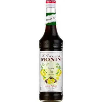 Sirup Monin Lemon Tea Koncentrát (citronový čaj) 0,7 L přináší osvěžující chuť klasického citronového čaje, který kombinuje jemné čajové tóny s lehce kyselou a sladkou chutí citronu. Tento koncentrát je ideální pro rychlou a snadnou přípravu ledového čaje nebo 