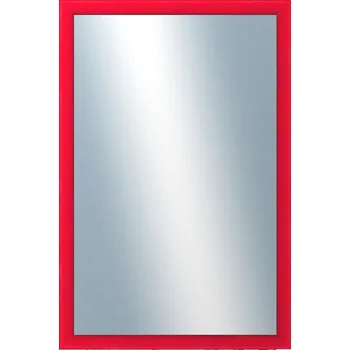Zrcadlo DANTIK - Zarámované zrcadlo - rozměr s rámem cca 40x60 cm z lišty BOX červená mořená (1750)