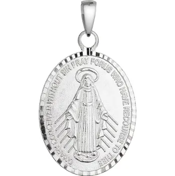 Přívěsek Stříbrný přívěsek madailon Madonka 64089