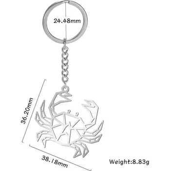 Přívěsek Origami přívěsek zvíře | ocelový doplněk - 7 krab