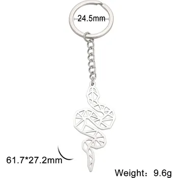 Přívěsek Origami přívěsek zvíře | ocelový doplněk - 37 had