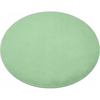 Koberec KOBEREC BUNNY kulatý 140 cm VZHLED KRÁLIČÍ SRSTI zelený #C254