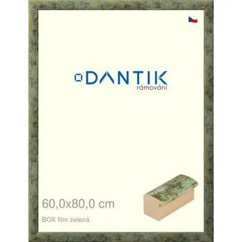 Rám na obraz DANTIK rámeček 60x80 | BOX filmzelená (Plexi Čiré) (Vyrobeno s láskou u nás v DANTIKU)