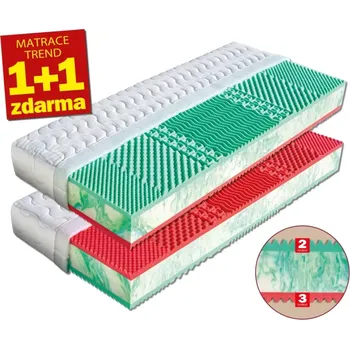 Matrace Matrace Dřevočal EMA 1+1 ZDARMA, výška 23 cm, 90 x 200 cm potah Aloe Vera
