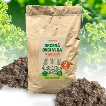 Hnojivo GreenWool Drcená ovčí vlna 2 kg