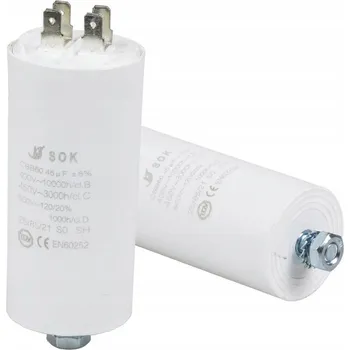 Kondenzátor SOK Kondenzátor rozběhový 45uF 450V