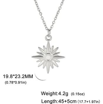 Náhrdelník Náhrdelník boho z oceli | šperky - 6 Sluneční ocel