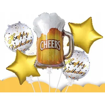 Balónek Sada balónků pro zdraví Balón PIVNÍ SKLENICE piva Z66