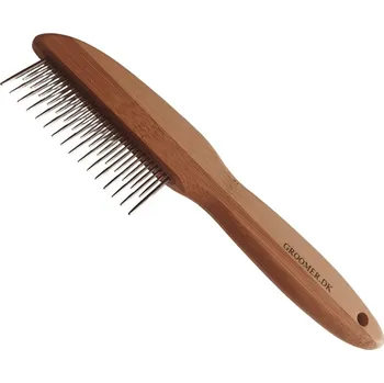 hřeben Hřeben bambus DETANGLER Groomer.dk otočné střídavé zuby