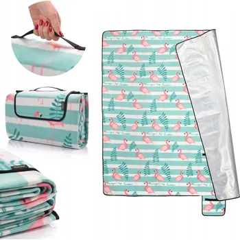 Pikniková deka Skládací Pikniková deka na pláž, nepromokavá podložka s izolací, Meteor 200x200cm