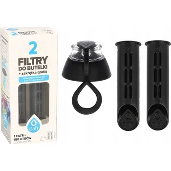 Filtrace vody Dafi Soft náhradní filtr 2 ks + víčko Černá