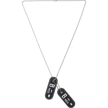 psí známka 101 INC Dog Tag PVC Krevní skupina B- negativní