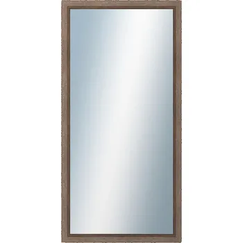 Zrcadlo DANTIK - Zarámované zrcadlo - rozměr s rámem cca 60x120 cm z lišty CARRARA hnědá (2894)