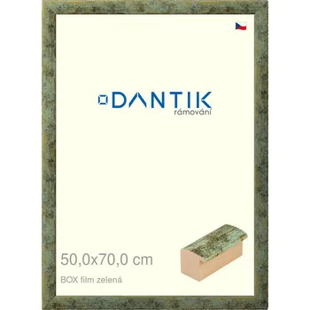 Rám na obraz DANTIK rámeček 50x70 | BOX filmzelená (Plexi Čiré) (Vyrobeno s láskou u nás v DANTIKU)