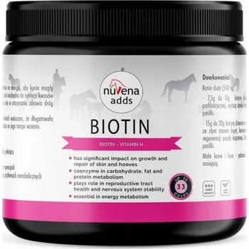 Krmivo pro koně Doplněk stravy Nuba Equi NuVena Biotin 330g pro koně 0,33 kg