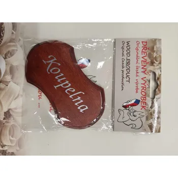 Štítek KOUPELNA rezatý