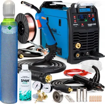 Svářečka INVERTOROVÁ SVÁŘEČKA SHERMAN MIG 200X SYNERGIE MMA TIG 200A 230V FLUX 3V1