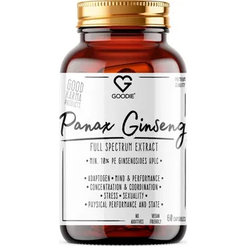 Goodie Ženšen pravý - Full spektrum extrakt min. 10% ginsenosides - Panax Ginseng 60 ks
