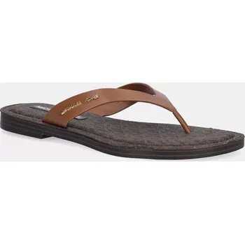 Dámské pantofle Žabky MICHAEL Michael Kors Koko dámské, hnědá barva, na plochém podpatku, 40S5KOFA2L.230 89X, EUR 38