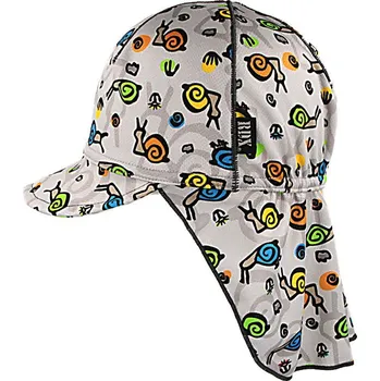 Kojenecká čepice RDX Funkční kšiltovka s plachetkou s UV filtrem 40+ šedá šnečci Coolmax Vel. S