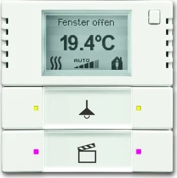 vypínač Snímač teploty s regulátorem a prvkem ovládacím ABB 2CKA006134A0338 mechová bílá