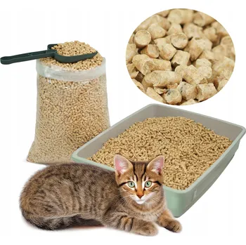 Podestýlka pro hlodavce Stelivo pro kočky Świateka Koko-Steve 40 l, ekologické, bezprašné, lesní