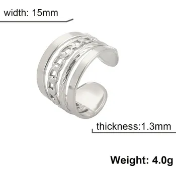 Prsten Dámský otevřený prsten | šperky - Styl 2 Barva oceli