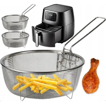 Příslušenství pro fritézu VLOŽKA KOŠÍK DO HORKOVZDUŠNÉ FRITÉZY BEZ OLEJE grilovací rošt 23 cm
