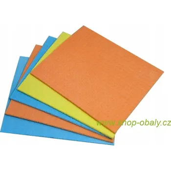 Utěrka Utěrka houbová 15,5x18cm mix barev, bal. 5ks