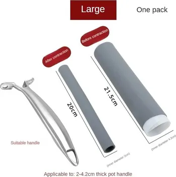 Tepelně odolný gumový návlek na rukojeť | Kryt na rukojeť - L