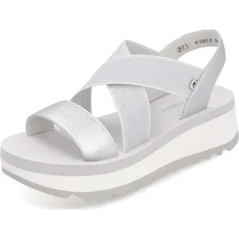 Dámské sandále Dámské sandály RIEKER W3053-90 stříbrná S5 43