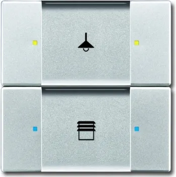 vypínač Prvek ovládací 2-/4násobný ABB Future linear, Busch-axcent 2CKA006116A0208 hliníková stříbrná