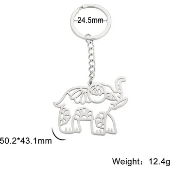 Přívěsek Origami přívěsek zvíře | ocelový doplněk - 31 slon