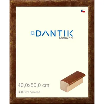 Rám na obraz DANTIK rámeček 40x50 | BOX film červená (Plexi Čiré) (Vyrobeno s láskou u nás v DANTIKU)