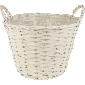 Obal na květináč Obal s plastem bílý P0244