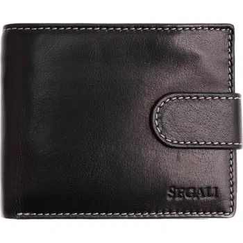 Peněženka Pánská kožená peněženka Segali 2016 černá