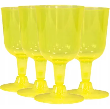 Sklenice SKLENIČKY DO WINA PLASTIKOWE OPAKOVANĚ POUŽITELNÉ 160 Ml 4x