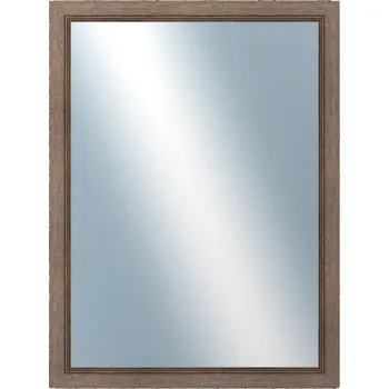 Zrcadlo DANTIK - Zarámované zrcadlo - rozměr s rámem cca 60x80 cm z lišty CARRARA hnědá (2894)