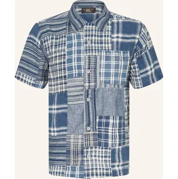 Pánská košile Rrl Pánská Košile S Krátkým Rukávem Comfort Fit Se Lnem,...