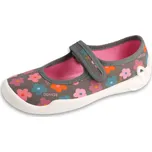 „Dětské bačkory Befado Blanca 114Y552 – růžové přezůvky s kytičkami“ Velikost: 35