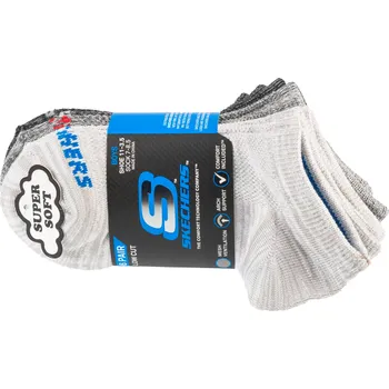 Pánské ponožky Chlapecké ponožky Skechers 6 párů No Terry S112222-GRY Velikost: 31-34