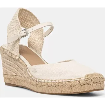 Dámské baleríny Espadrilky Lauren Ralph Lauren Robby béžová barva, na klínku, 802961836004 802961836004.100 01X, EUR 39