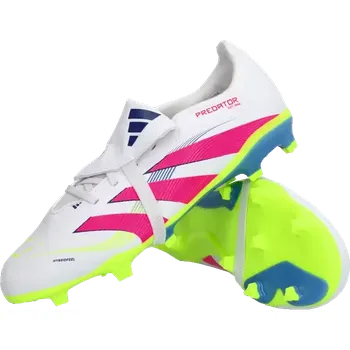 Kopačky Dětské kopačky lisovky Adidas Predator League FT FG bílo-růžové
