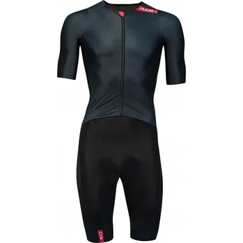 cyklistický dres Pánský cyklistický kombinéza HUUB Strada Road Speed Suit Smooth Sleeve black/r