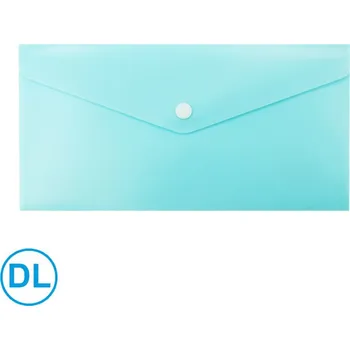 LUMA spisové desky s drukem DL / pastel modrá
