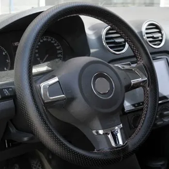 Potah na volant 4 CAR Potah volantu perforovaný černý 38cm