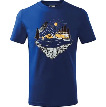 Chlapecké tričko Dětské tričko s potiskem Klídek v přírodě Velikost: 110 /4 roky, Barva trička: Královsky modrá