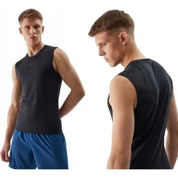 Pánské tričko 4F Pánské funkční tričko bez rukávů na trénink prodyšné TFTSM699 > L